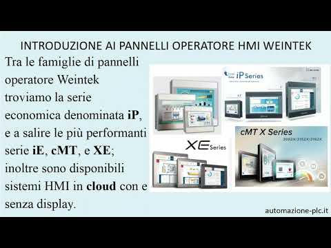 Introduzione ai pannelli HMI Weintek