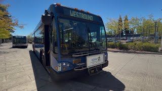Trimet max shuttle “line 27” Milikan way Max station to Elmonica max station full ride!