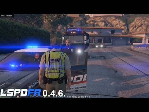 LSPDFR 0.4.6. Transport Required. Officer Shootout!
