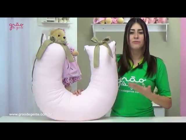 Almofada para Amamentação Urso Real Rosa | Ref: 47321