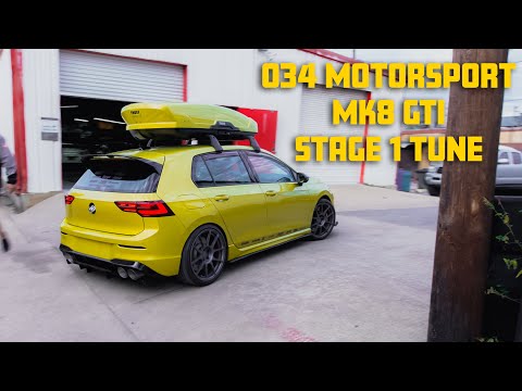 034MOTORSPORT MK8 GTI STAGE 1 TUNE DYNO TEST // BMP Tuning