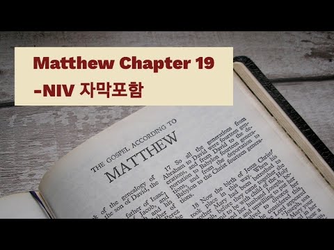 Matthew 19 NIV AUDIO BIBLE (with text)