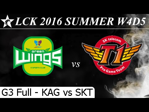 JAG vs SKT Game 3 Full + Total Damage - LCK Summer 2016 W4D5M6 Jin Air Greenwings vs SK Telecom T1