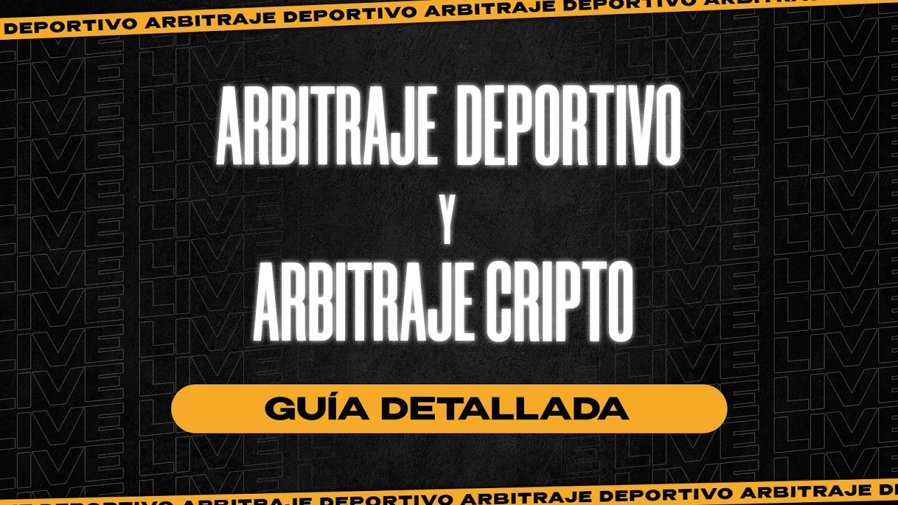 🔴ARBITRAJE DEPORTIVO y ARBITRAJE CRIPTO🪙💻