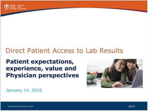 Patient’s Direct Access to their Lab Results