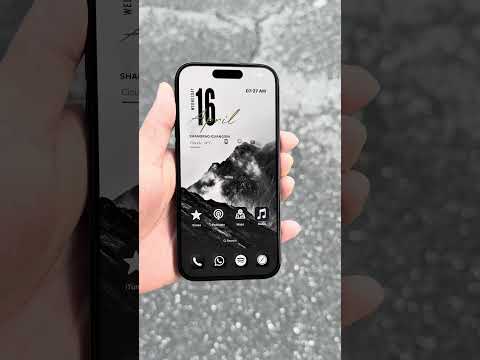 iPhone minimalist black & white mountain wallpaper #iphone #apple #shorts