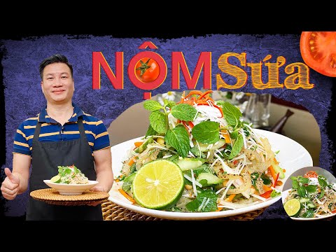 NỘM SỨA mát giòn giải nhiệt đầu hè | Cùng Cháu Vào Bếp