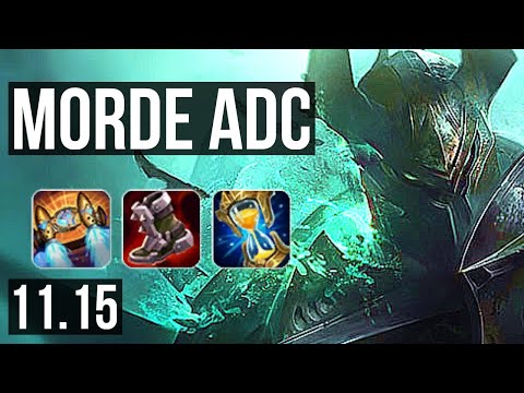MORDEKAISER & Leona vs JHIN & Sona (ADC) | 8/1/5, 1.1M mastery | BR Diamond | v11.15