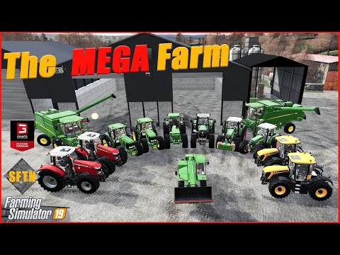 The Mega Farm - Spring work!|Chellington Valley - By Oxygendavid!| | Farming Simulator 19 - LIVE