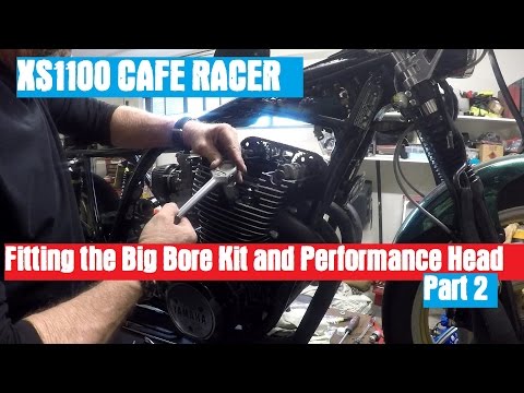 XS1100 Cafe Racer - Fitting the Big Bore Kit and performance Head Part 2