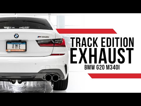 AWE Track Edition Exhaust for the BMW G20 M340i [stock DP]