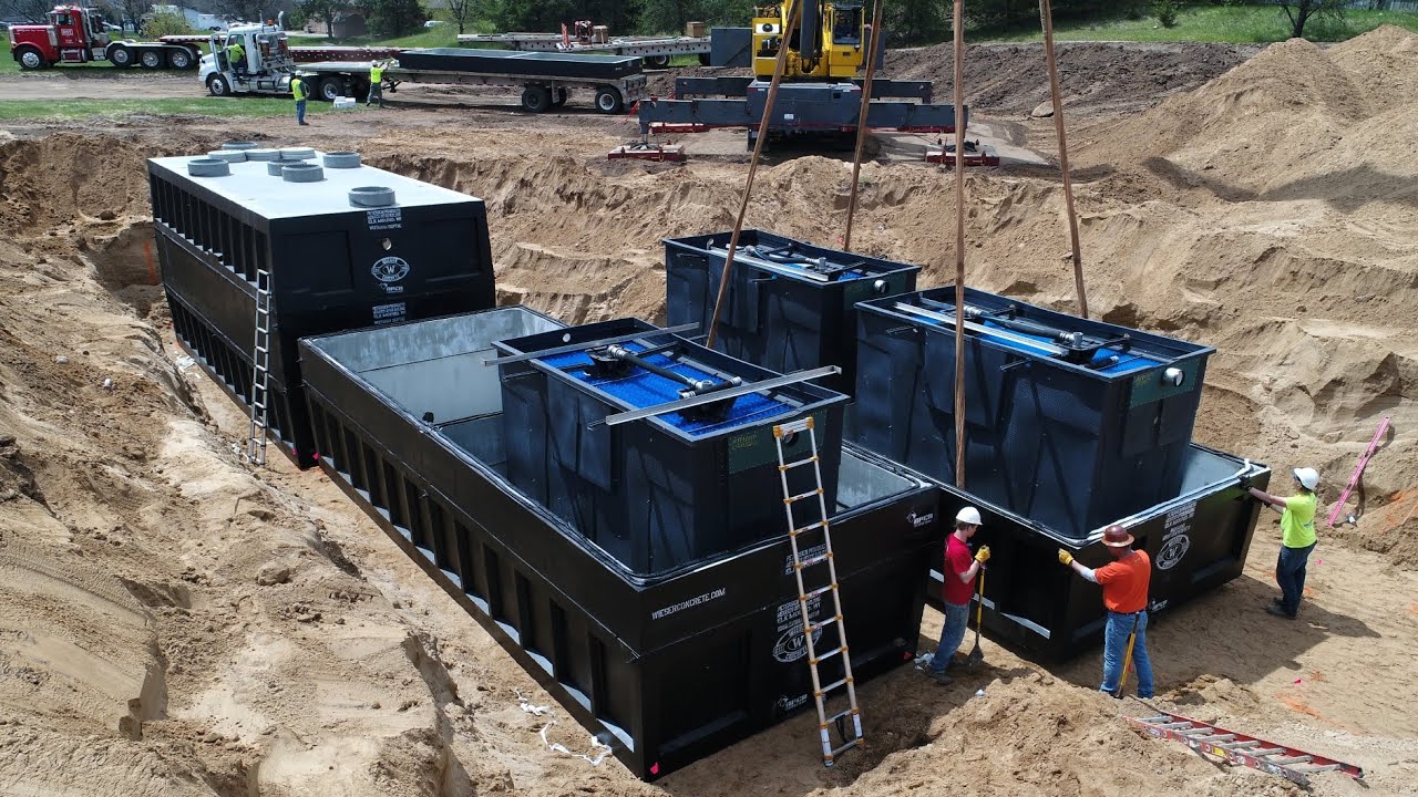 Menards Wastewater Treatment System by Wieser Concrete