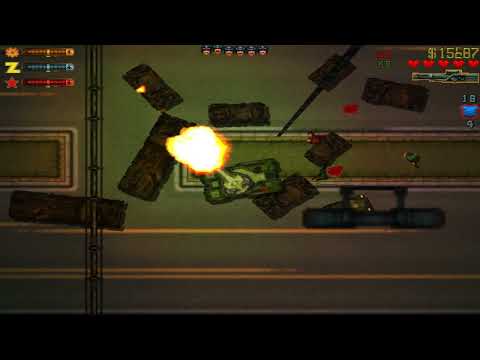 GTA 2 - INDUSTRIAL DISTRICT I 6 STARS WANTED LEVEL I TANK RAMPAGE