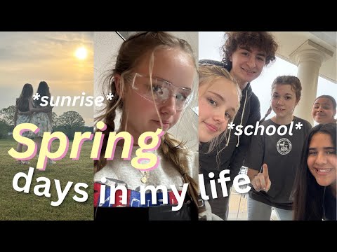 SPRING DAYS IN MY LIFE + SCHOOL VLOG 💐🍓☀️