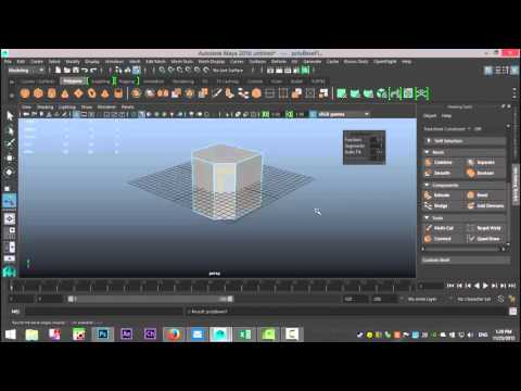 Maya 2016 tutorial : The Modeling Toolkit Part 5 ( The Bevel Tool )
