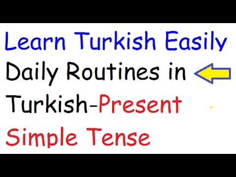 TURKISH LESSONS 11- Present Simple Tense in Turkish- Türkçe Geniş Zaman