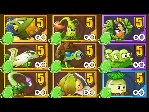All Best Green Plants In PVZ 2 China - Plants Vs Zombies 2 Chinese Version Tournament