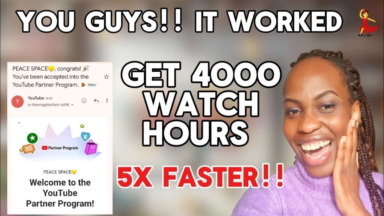 How to get 4000 YouTube watch hours FAST | Easy STEP BY STEP TUTORIAL  #increasewatchtime