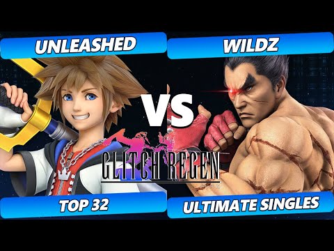 Glitch Regen  - Unleashed (Sora) Vs. Wildz (Kazuya) Smash Ultimate Tournament