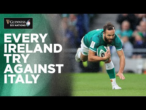 Watch All NINE Ireland Tries v Italy | 2022 Guinness Six Nations