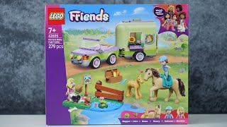 LEGO Friends 42695 Horse & Baby Foal Trailer - LEGO Speed Build Review