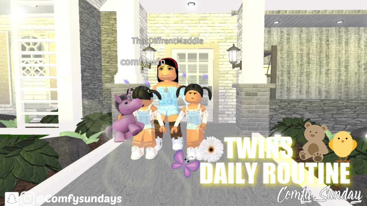 Twins Daily Routine II Roblox Bloxburg