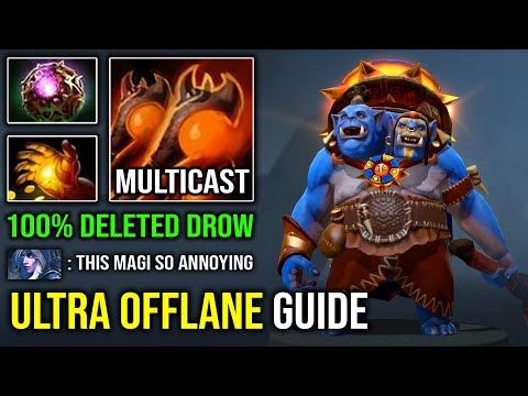 How to 100% Delete Drow From Offlane | EPIC Multicast Midas with OC Guardian Greaves Ogre Magi DotA
