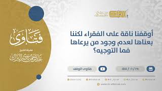 صورة أوقفنا ناقة على الفقراء لكننا بعناها لعدم وجود من يرعاها فما التوجيه؟- الشيخ عبدالرحمن البراك(11598)