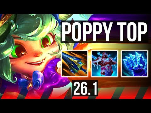 POPPY vs DR. MUNDO (TOP) | 62K damage, Good KDA: 12/2/10 | NA Master | 26.1