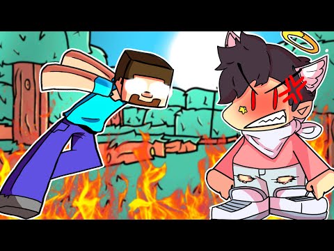 Herobrine on Minecraft wants to kill me! Epic rap battle! Friday night funkin'