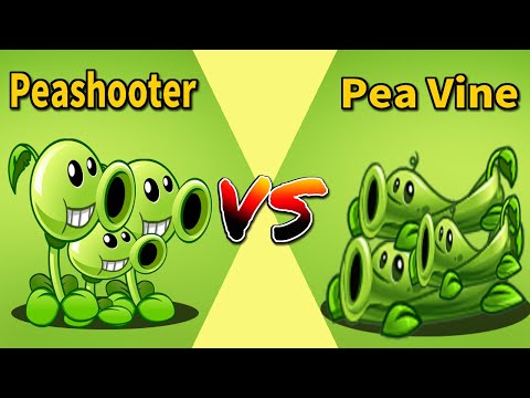 Plants Vs Zombies 2 Team Pea Vine Vs Team Peashooter-Who Can Win? PvZ 2