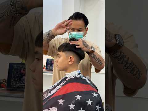 Mid fade textured crop  #midfade #texturedhair #croptop