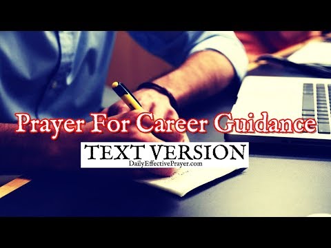 Prayer For Career Guidance (Text Version - No Sound) Video