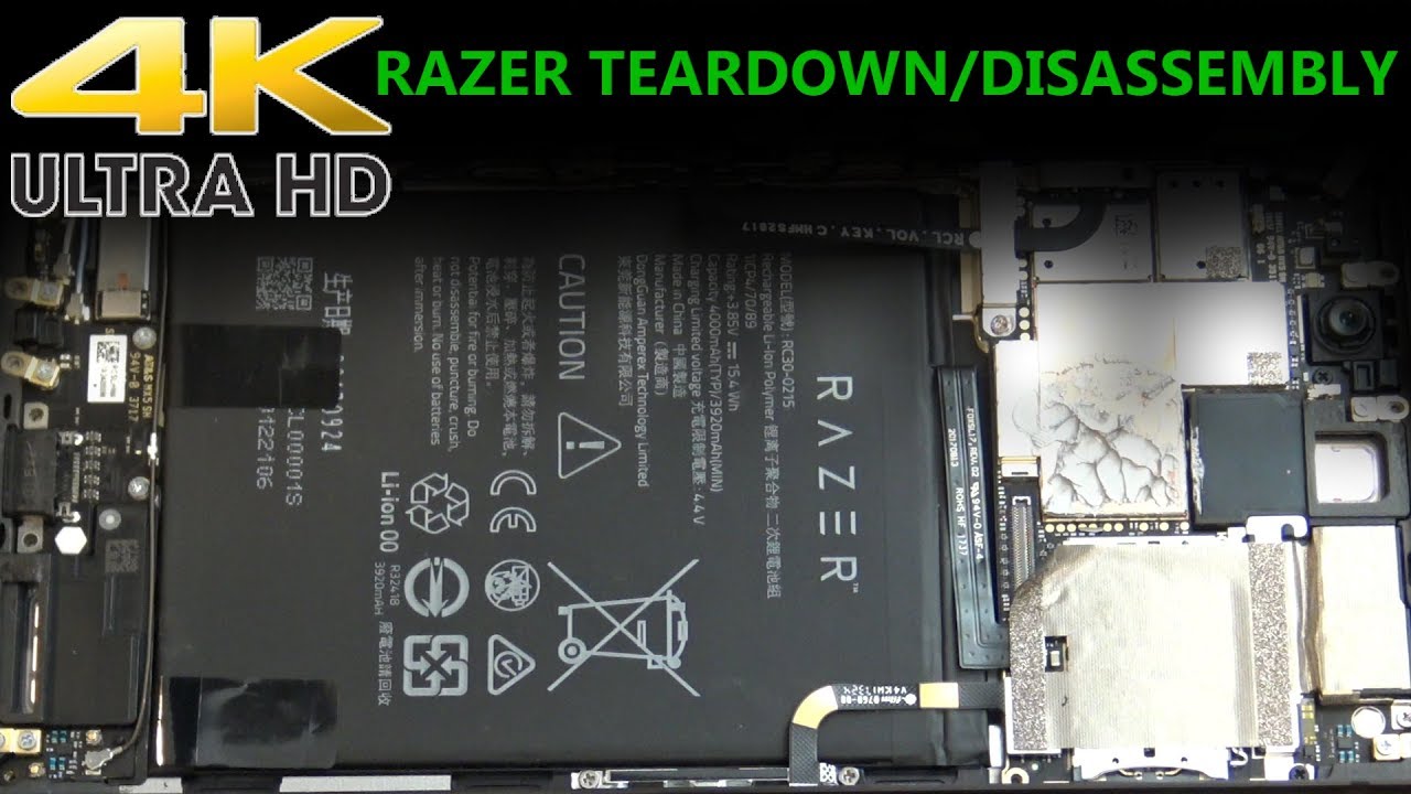 2017 Razer Gaming Smartphone Teardown Disassembly Repair Video RZ35-0215