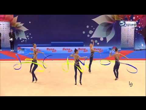 Junior Group Ukraine 5 Ribbons Final European Championships Varna 2021