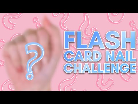 Flashcard Nail Challenge | Sarah Lets Fate Decide | Random Acrylic Design