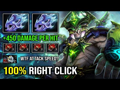 WTF +520 Attack Speed Right Click Physical Underlord with Insane 450 Damage Per Hit Dota 2