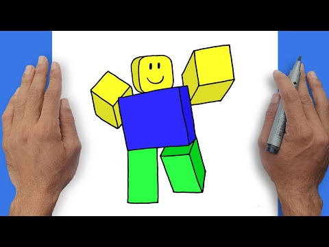 How to Draw Roblox Noob Easy Step-by-step | Roblox 