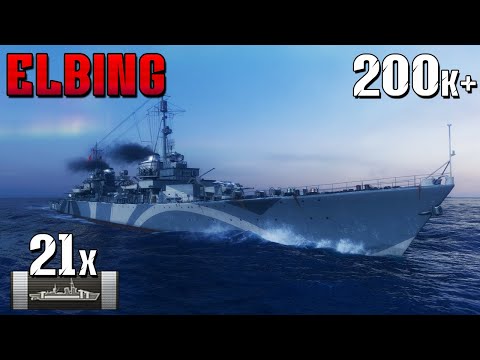 Destroyer Elbing - Citadel fiesta on CV and Cruisers