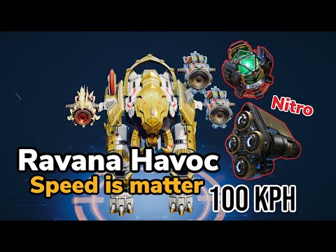 Ravana 100 KPH using a Nitro Unit | a Super fast Ravana | War Robots Gameplay
