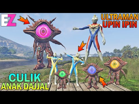 ULTRAMAN UPIN IPIN CULIK ANAK MONSTER DAJJAL - GTA 5 SULTAN BOCIL