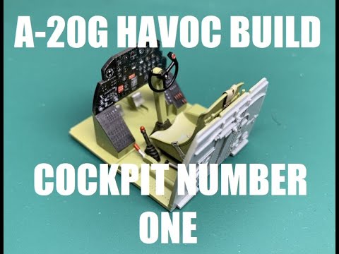 HKM 1/32 A-20G Havoc build. Part One.. Cockpit number one...