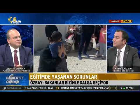 Genel Başkanımız Kadem Özbay, Flash Haber TV’de, Fatih Ertürk’ün canlı yayın konuğu oldu ve değerlendirmelerde bulundu. | EĞİTİM İŞ