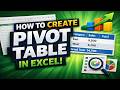 How To Create A Pivot Table In Excel