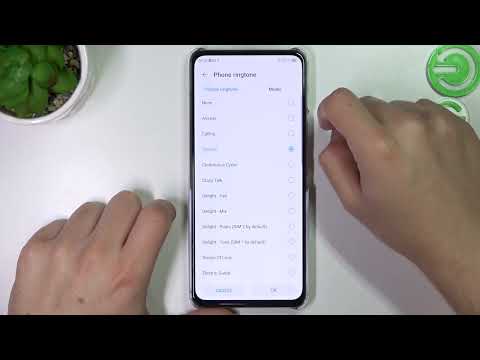 Ringtones menu on the ZTE AXON 30 5g phone