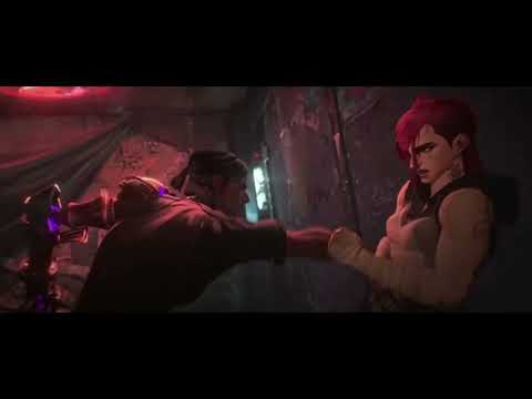 Cute Anime Muscle Girl Vi VS Sevika