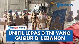 Pimpinan UNIFIL dan Dubes RI Pimpin Upacara Pelepasan Tiga Prajurit TNI yang Gugur di Lebanon