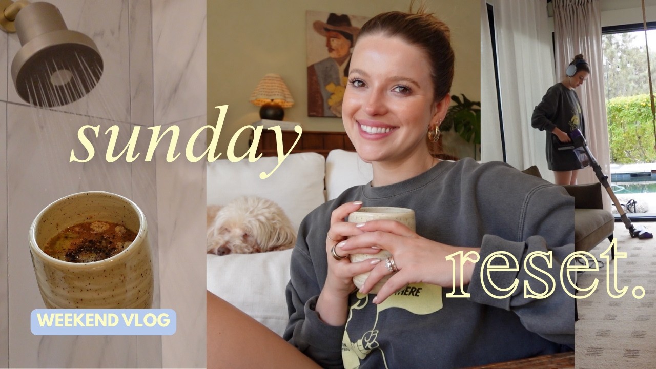 VLOG: have a cozy self-care sunday reset day with me ☁️✨