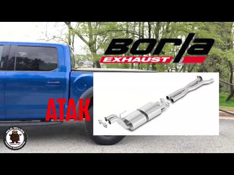 Ford Raptor Borla Atak Muffler & X-Pipe Exhaust Review Install Before & After