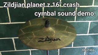 Video thumbnail for Zildjian planet z 16 '' crash cymbal sound demo. by Himal warnaka__ music.